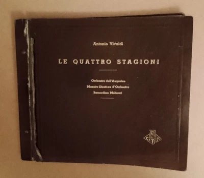 VIVALDI "LE QUATTRO STAGIONI"MAESTRO MOLINARI ALBUM CPL 6 DISCHI 78RPM CETRA - Image 1 of 4