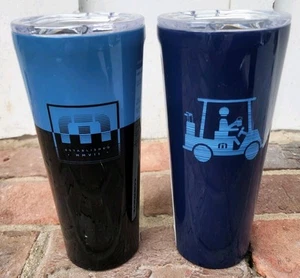 Lot Of 2 Travis Mathew Matthew Corkcicle Barely There, Mapes, 24 oz. Tumblers - Picture 1 of 6