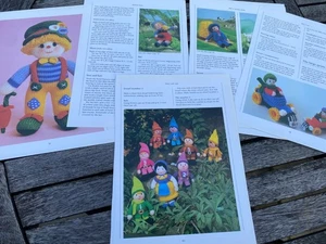 Jean Greenhowe Toy Patterns Snow White & Seven Dwarfs, Cuddly Clown, Nursery - Picture 1 of 6