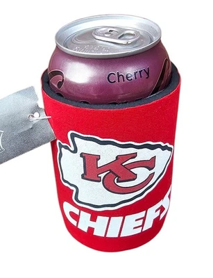 堪萨斯城酋长队 12 盎司罐架 Kolder 冷却器 Kaddy Coozie Koozie Coolie NFL — 第 1/2 张图片