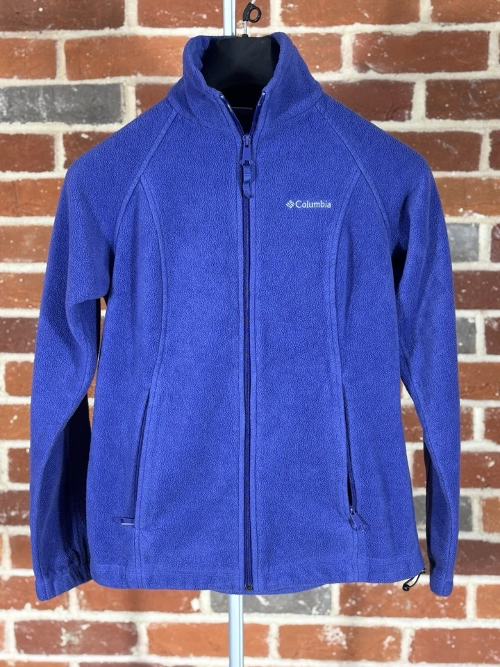 Columbia Vintage Purple Fleece Full Zip - Women’s Small - SUPERB - Image 1 of 4
