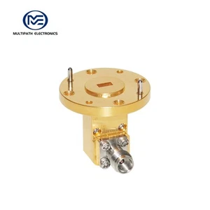 WR19, 1.85 Female, Orthogonal Waveguide to Coax Adapter, 39.2-59.6 GHz - Picture 1 of 4