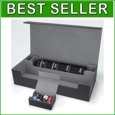 Premium 5 Deck Trading Card Storage Box with Card Supporter & Colorful Dividers - Image 1 of 4