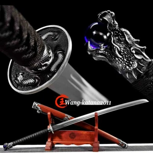 45'' Sharp Full Tang Chinese Kung Fu Sword 1095 Steel Ming Dynasty Combat Dao - Picture 1 of 10