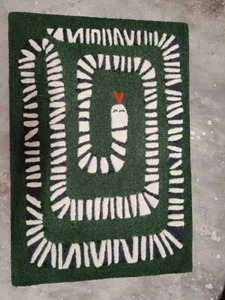 Snake Green Modern Designer Traditional Hand Made Hand Tufted Wool Rug Tufted - Picture 1 of 5