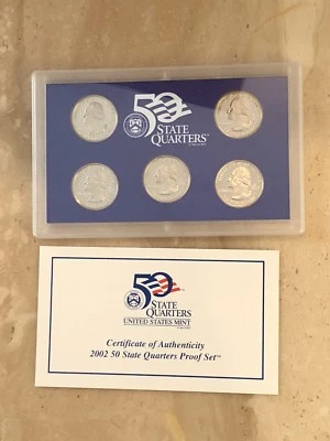 United States Mint State Quarters Proof Set 2002 Box Plus COA - Image 1 of 4