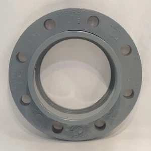 SPEARS NSF-61-G Flangia, 6 Pollici, CPVC, 150 PSI, Coppia Bulloni 40 FT-LBS SCH 80 - Foto 1 di 6