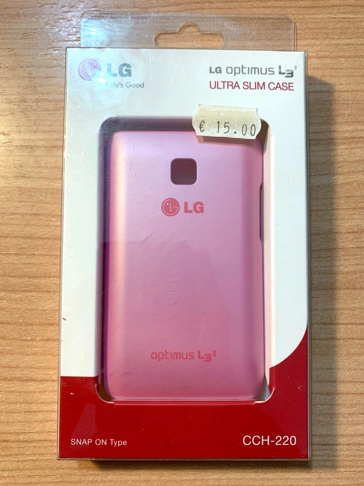 Cover ORIGINALE Blisterata per Lg Optimus L3 II 2 - Mod. CCH-220 - Col ROSA PINK - Immagine 1 di 1
