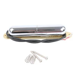 Retro Electric Guitar Parts-Chrome Lipstick Tube Pickup Wax potted Single Coil - Picture 1 of 10