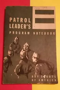 SELTEN VINTAGE 1959 PFADFINDER von AMERIKA PATROUILLENFÜHRER PROGRAMM NOTIZBUCH BUCH - Bild 1 von 2
