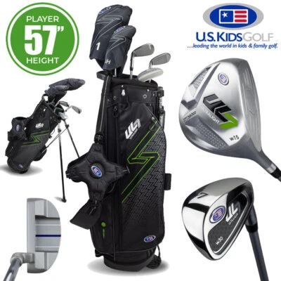 US Kids 5-Club Stand Bag Junior Boys Golf Club Set 57'' Age 10 - NEW! 2024 - Image 1 of 4