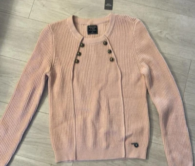 Abercrombie & Fitch Women's Cotton Sweater Perfect Pink Medium New NWT - Image 1 of 4