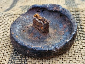 WW2 ORIGINAL German BUNKER CANDLE RELIC of JG 54 from KURLAND - Picture 1 of 6