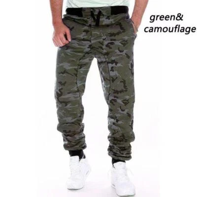 Camo Men's Cargo Combat Army Camouflage Sport Pants Joggers Sweatpants Trousers - Image 1 of 4