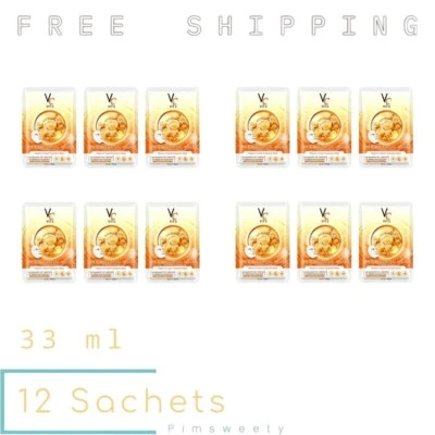 12 Sachets X 33 ml Ratcha Vit C Bio Nong Chat Facial Mask Radiant Smooth Skin - Image 1 of 4