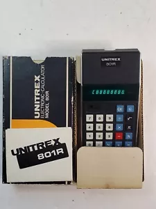 UNITREX Vintage Calculator Model 801R - Very Clean & Working - in Original Box - Picture 1 of 6