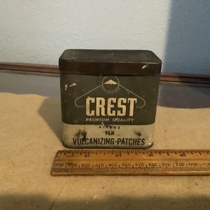 VINTAGE EMPTY CREST PREMIUM QUALITY VULCANIZING PATCHES 6-9802 3” X 2” - Picture 1 of 7