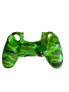 Silicone Controller Cover For PlayStation PS4 Controller Green Camo - Picture 1 of 4