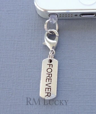 FOREVER Tag Handy Anhänger Anti Staubdicht Stecker Ohr Kappe Buchse C96 - Bild 1 von 2