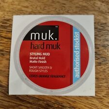 muk Haircare Citrus Orange Hard Styling Mud Authorised Stockist Sticker 