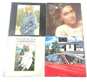 Lot of 4 Pop Rock Vinyl Records Olivia-Newton John Carpenters Rare Lot - Foto 1 di 11