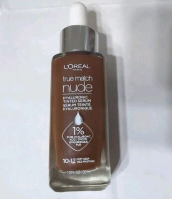 L'Oreal Paris True Match Nude Hyaluronic Tinted Serum- #10-12 Very Deep - Image 1 of 2