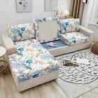 Christmas Stretch Sofa Seat Cover Marble Galaxy Pattern Removable Sofa Slipcover