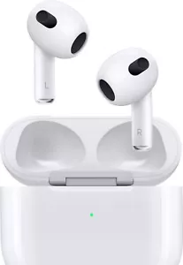 Apple AirPods 3 blanc avec étui de charge Magsafe casque auriculaire MME73AM/A - Photo 1 sur 1
