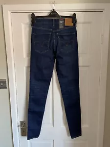 Levi’s Mile High Super Skinny Dark Blue Jeans W28 L32 - Picture 1 of 6