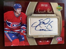 2006-07 Sweet Shot Signature Sticks #ST-SK Saku Koivu 10/15