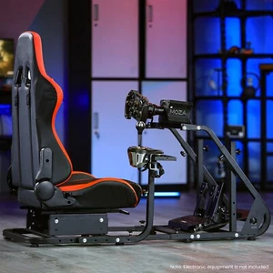 Dardoo Racing Simulator Cockpit with Red Seat Fits for Logitech G920 G923 Xbox - Picture 1 of 6