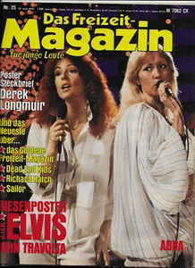 Freizeit-Magazin Nr.25 von 19.6.1978 Riesenposter Elvis Presley, John Travolta - Bild 1 von 3