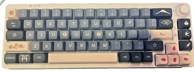 Custom GamaKay LK67 Mechanical Keyboard – Hand-Lubed Durock V2 – Sakura Keycaps  - Image 1 of 2