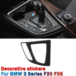 Carbon Fiber Gear Shift Panel Cover Trim For BMW 3 4 Series F30 F34 2013-2019 - Bild 1 von 7