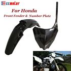 Dirt Bike Front Fender Number Plate For Honda Crf250r Crf250rx Crf450r Crf450rx