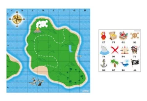 6 Pirate Treasure Map Games - Pinata Toy Loot/Party Bag Fillers Childrens/Kids - Picture 1 of 1