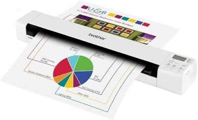 Brother DSmobile DS-820W Portable Sheet Scanner with Wireless, White Wi-Fi - Image 1 of 2