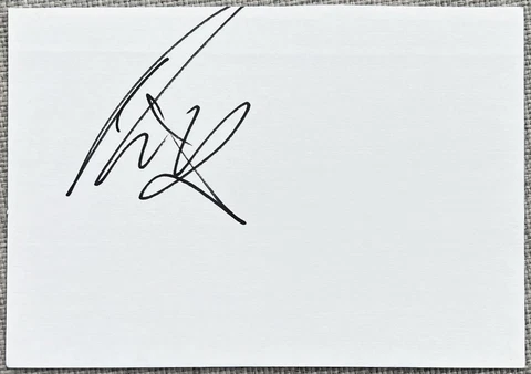 Nick Jonas Signed In Person 4x6 Index Card In Top Loader - Authentic Cover