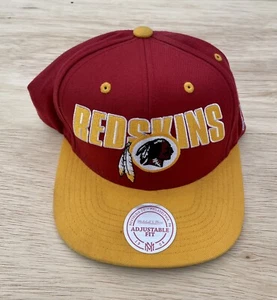 Vintage NFL Washington Redskins Snapback Mitchell & Ness Mütze Rot Gelb One - Bild 1 von 9