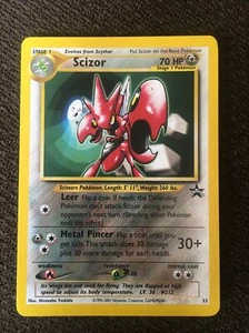 NM-MINT POKEMON Scizor Black Star Promo #33 Rare WOTC TCG Never Played Free Ship - Picture 1 of 6
