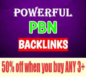 50 DA50+ PBN Backlinks of the Highest Quality - Picture 1 of 1