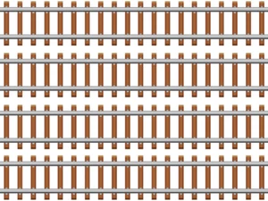 TRAIN TRACKS PRINT INSPIRED A4 SHEET CAKE EDIBLE ICING / WAFER TOPPER - Picture 1 of 6