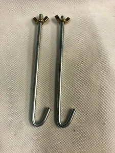 Land Rover Series 1 2 2A & 3 Battery Clamp Frame Fixing Rods & Nuts 562953 x2 - Picture 1 of 1