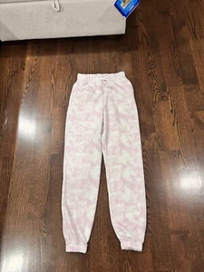 Girls Kids H&M Basic Pink Tie Die Cotton Sweatpants Sweat Pants Size 14Y+ - Picture 1 of 5