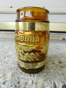 VINTAGE VIRGINIA SIESTA WARE WOOD HANDLED SOUVENIR MUG - Picture 1 of 3