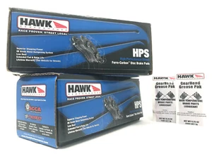 Hawk HPS Front + Rear Brake Pads Fits 2014-16 Corvette Z51 Stingray C7 Chevrolet - Picture 1 of 4