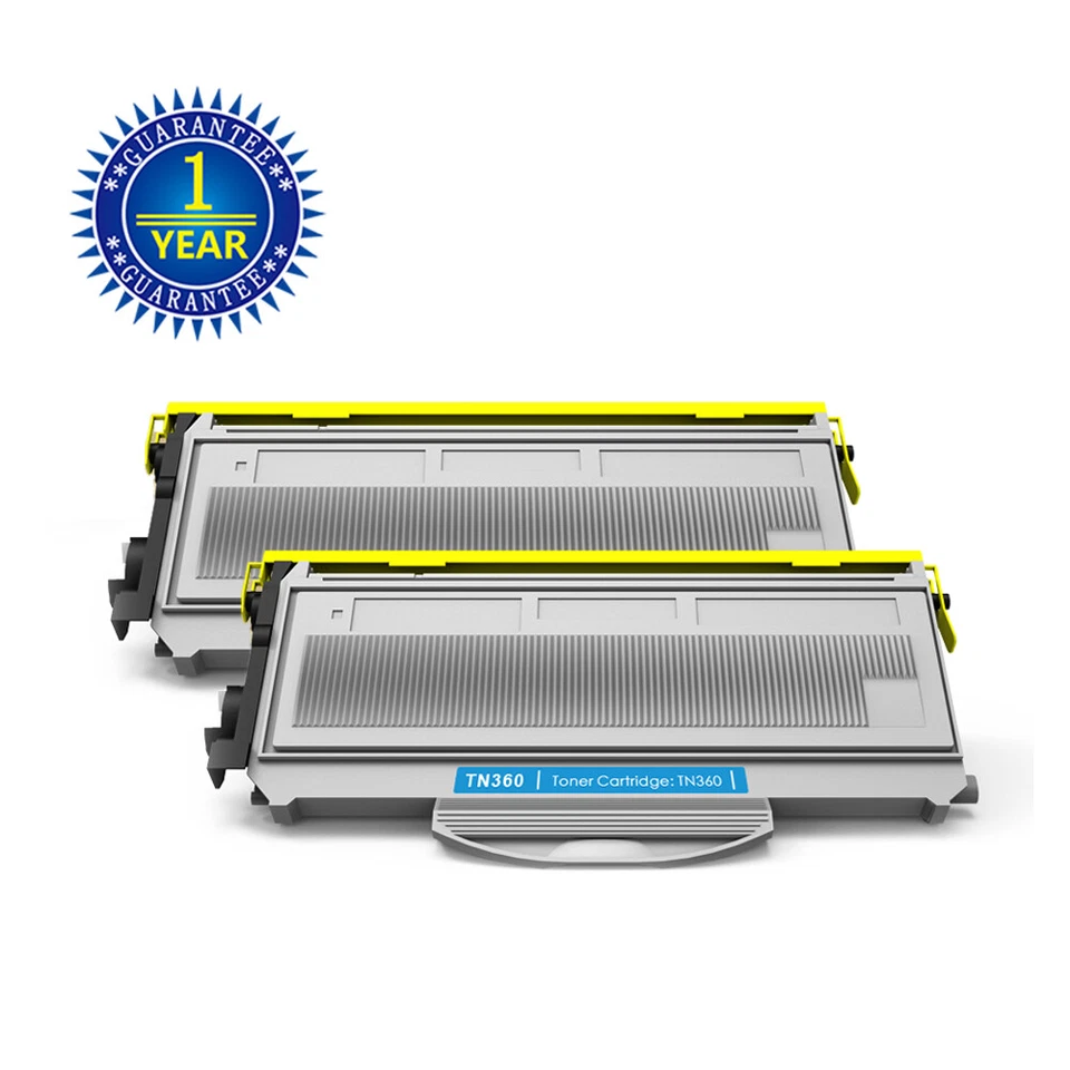 2x TN360 High capacity Toner Cartridge For Brother HL-2140 2170W MFC-7340 7840W - Image 1 of 4