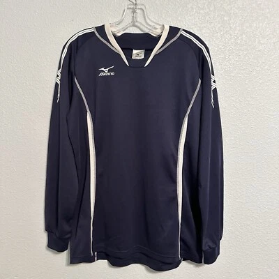 Camisa de voleibol Mizuno Drylite Performance para mujer grande azul marino ligera Foto 1 de 4