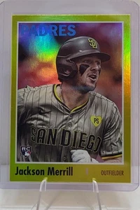 2024 Topps Jackson Merrill Gold Foil RC #156 Padres Rookie SP - Picture 1 of 2