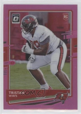 2020 Panini Donruss Optic Rookies Pink Prizm Tristan Wirfs #129 Rookie RC - Image 1 of 2